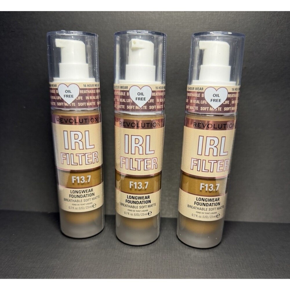 Makeup Revolution IRL Filter Longwear Foundation F13.7 – 0.7 fl oz – New